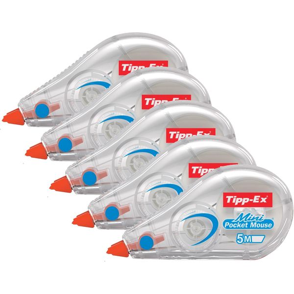 Tipp-Ex Mini Pocket Mouse Correction Rollers 5 mm x 5 m Pack of 5