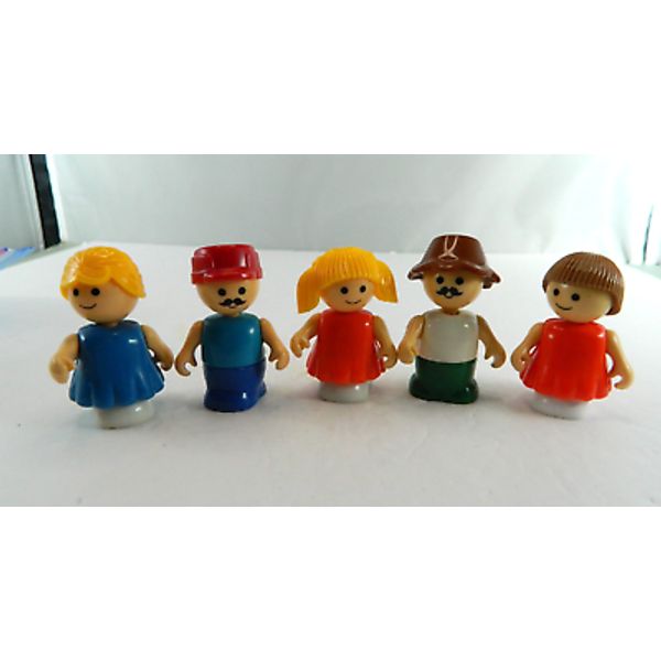 Playskool Lil Playmates Figures Lot of 5 Vintage 80s 90s Preschool Toys