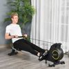 Foldable Home Rowing Machine with Adjustable Seat for Cardio and Strength