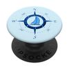 Sailing Compass Rose Sailboat PopSockets Swappable PopGrip