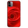 Mac Harrier iPhone11ProMax Hard Case Rose - Red Pattern Clear Smartphone Case