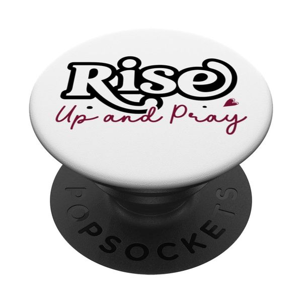 Motivierende Botschaft "Rise Up And Pray" PopSockets Klebender PopGrip