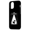 iPhone 14 Papillon Mom Dad Dog - Funny Alien UFO Smartphone Case