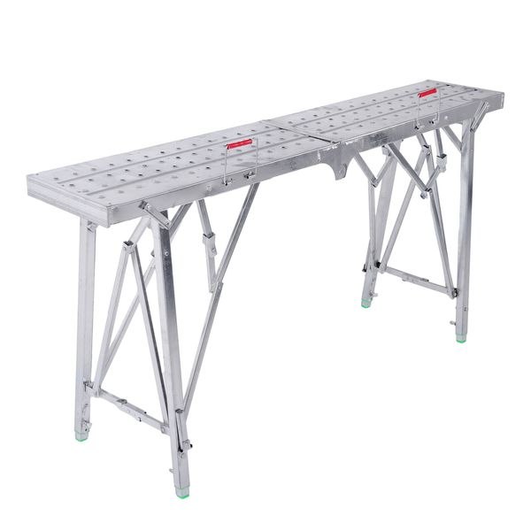 1.6m Portable Folding Scaffolding Platform Work Bench Scaffold Step Ladder