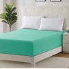 Extra Deep 30cm Plain Fitted Sheet: Soft, Breathable, and Durable Polyester-Cotton Blend with Elastic Edges (Mid Green, King)