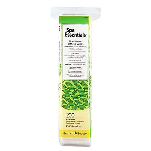 Graham Spa Essentials Esthetic Wipes, 2 Inch X 2 Inch