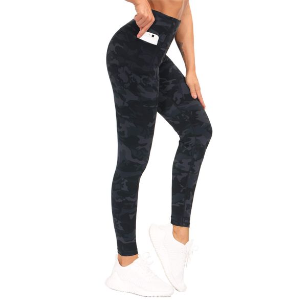 THE GYM PEOPLE Damen Sport Leggings, High Waist Leggings mit Bauchkontrolle, Lange Sporthose Fitnesshose Yoga Leggings für Damen Laufen, Wandern