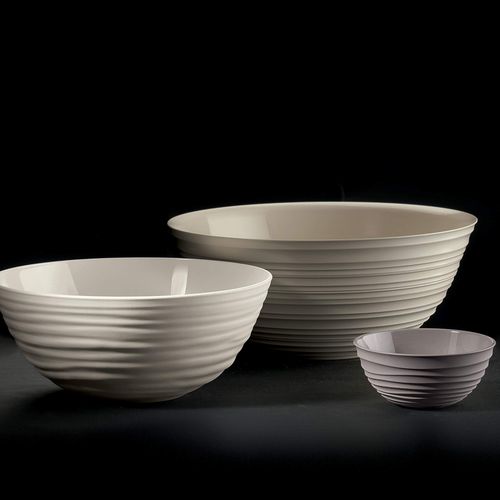 Guzzini Tierra 11.8" Extra Large Bowl - Taupe - 100% Recycled Plastic - Unbreakable, Reusable, BPA-Free, Cereal, Soup, Fruits - Mixing Bowl for Storage, Pantry & Kitchen