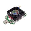 Fasizi USB Load Tester Electronic Load Tester Resistor Module 35W LD35 USB Interface Discharge Adjustable Constant Current Intelligent Temperature Control with Cooling Fan