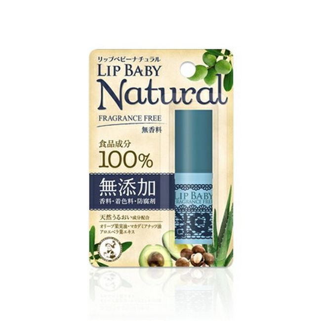 [Rohto Pharmaceutical] Mentholatum Lip Baby Natural (unscented) 4g