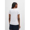 HUGO Women's The Plain Tee Logo Print Cotton Jersey T-Shirt, White100