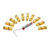 ProDec 11 piece 4" Medium Pile Woven Mini Rollers for Emulsion Paint with Soft Grip Frame