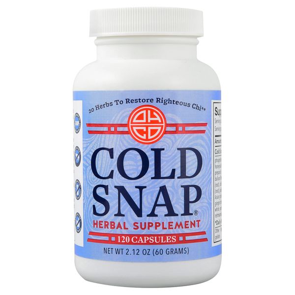 OHCO Cold Snap - Chinese Herbal Supplement for Deep-Level Immune Support - Immune System Booster with 20 Natural Ingredients Including Ginseng & Ginger - Fast Acting for Sudden Issues - 120 Capsules