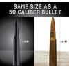 EcoAuto Badass 50 Cal Bullet Antenna Replacement Fits All Chevy & GMC Truck Model Years - Car Antenna Replacement - Military Grade Aluminum - Anti Chip & Anti Theft Design (Carbon Fiber)