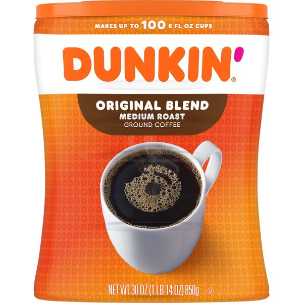 Dunkin' Original Blend Medium Roast Ground Coffee, 30 Ounce