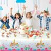 LAIYOHO 2 Pack Unicorn Table Cover Plastic Table Cloth Disposable Tablecloth for Party Table Decoration