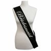Black with White Writing ‘Bridesmaid’ Sash