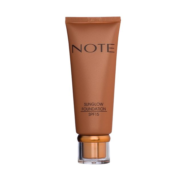 Note Cosmetique Sunglow Işıltılı SPF 15 Bronzlaştırıcı Fondöten, 20