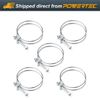 POWERTEC 2-Inch Double Wire Hose Clamp | 5-Pack (70215)