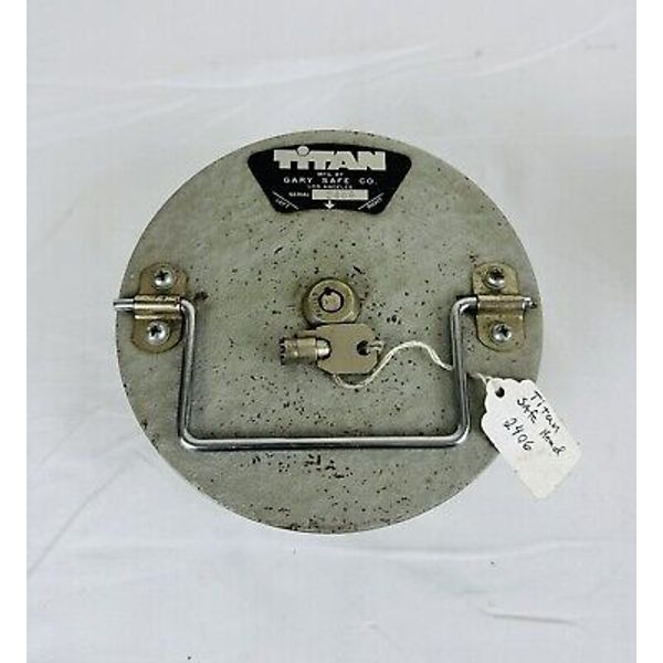 Gary Safe Co. TITAN Floor Safe In Ground Lid -w/ Key Lock 6.5” Cover Serial 2406