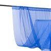 5ft x 32ft ROYAL BLUE Premium Chiffon Sheer Backdrop CURTAIN PANEL Drape Party