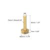 sourcing map Knurled Thumb Screws, M8x40mm Flat Brass Bolts Grip Knobs Fasteners for PC, Electronic, Mechanical 3Pcs