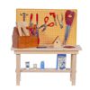 Dollhouse Miniature Workbench with Attached Accessories #SH0032