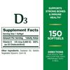 Nature's Bounty Vitamin D3, Immune and Bone Support, 5000IU, Rapid Release Softg