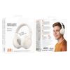 Lightweight Adjustable Headband Soundproof Bluetooth Wireless Headphones (White)