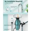 HAPYTHDA Garbage Disposal Wireless Switch Kit, 15A/1500W, Remote Control Outlet, Air Switch Garbage Disposal Button, 500ft RF Range, No Drilling On Sink Top