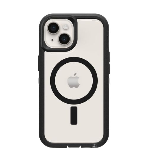 OtterBox iPhone 15 Plus and iPhone 14 Plus Defender Series XT Case - Black, Screenless, Rugged, Snaps to MagSafe, Lanyard Attachment