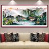 Cross Stitch, Chinese Style, Landscape, Waterfall, C0291