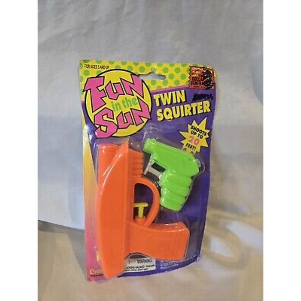 RARE VINTAGE 1995 Twin SQUIRTER Water Guns BOLEY NEW SEALED Fun In The Sun (44)