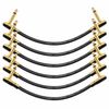 🎸 Donner 6 Pack Noiseless 6 in Patch Cables Effects Pedal Lead 1/4" Right Angle