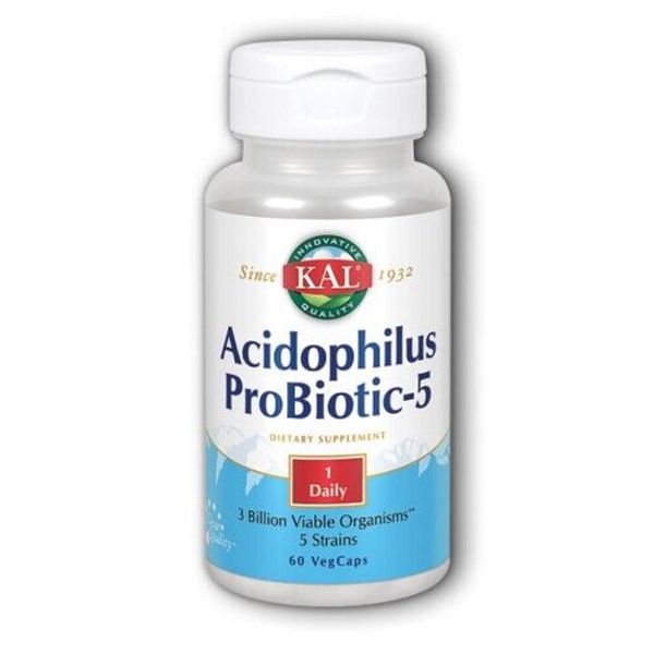 Acidophilus Probiotic-5  60 Caps By Kal
