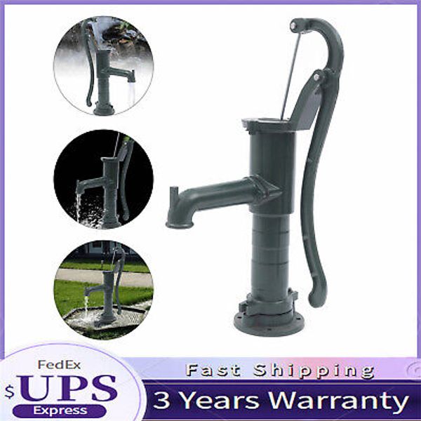 Hand Well pump Manual Deep Water Pump Cast Iron Handheld Press Garden