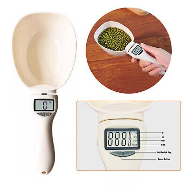 Electronic Digital Measuring Spoon with LCD Screen for Kitchen Gadgets Pet Food