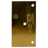 Unlacquered Brass Vienna 044 Series Wall Mount Offset Back Plate Hinge