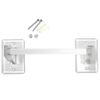 Mirart 12 Inch Clear Acrylic Towel Bar