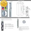 Electric Strike Lock 12VDC for Access Control Fire Exit Door Rim Exit Devices fo