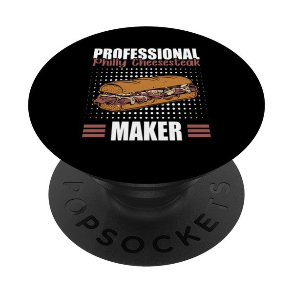 Philadelphia Cheesesteak Maker - Funny Sandwich Cheesemaker PopSockets Adhesive PopGrip