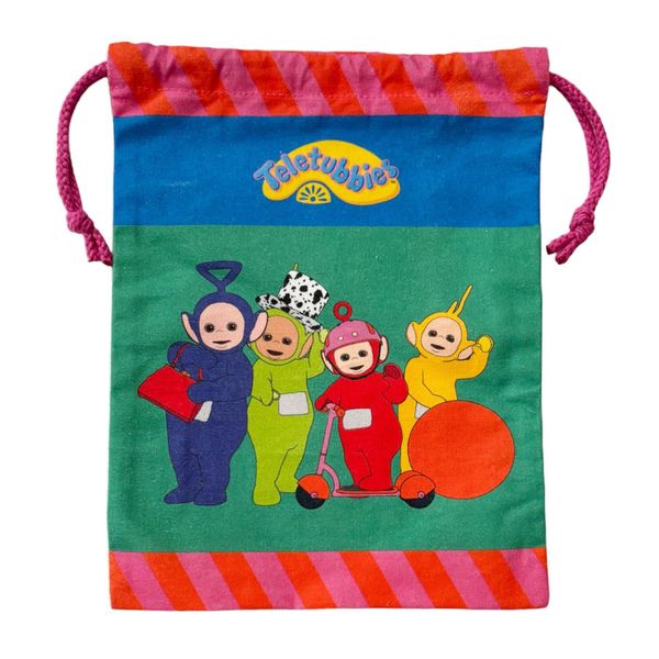 Teletubbies [Kinchaku] Drawstring Pouch / BL x GR Small Planet Accessory Case Character Goods Mail Order