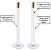 ANGIX 8 x Radiator Pipe Covers Sleeves White 15mm - (8 Pack)