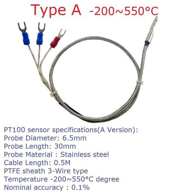 Air Temperature Sensor with sheathed RTD probe for Indoor and