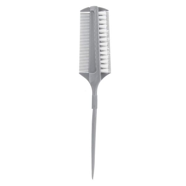 Professional Hair Highlight Dye Tool Hairdressing Salon Coloring Brush Double Sided Dyed VolumizerComb Thin Wide Tooth Highlighting Hair Comb