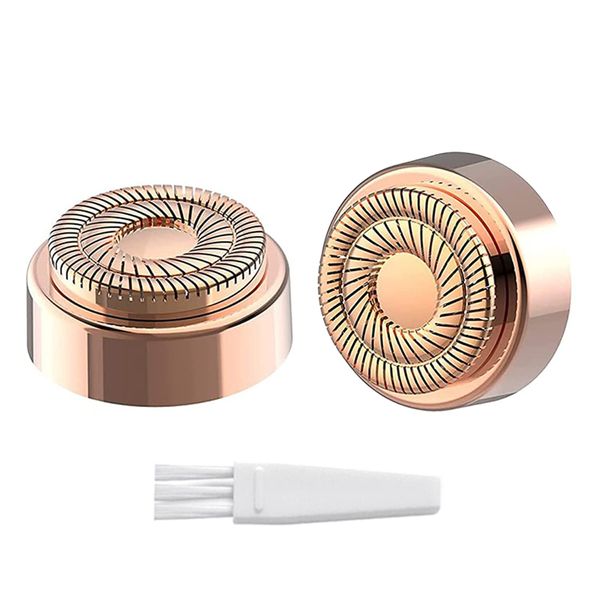 Facial Hair Remover Replacement Heads Gen 2 for Flawless Finishing Touch, Double Halo Hair Repalcement Blades for Women 18K Gold-Plated (Fit with Gen 2 Facial Hair Remover Device Only)