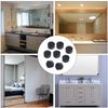 AWEN Mirror Clips Mirror Mounting Clips 8 Pcs (Black-8)