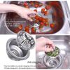 Universal Stainless Steel Drain Strainer For Kitchen Sinks With Wing Nut Style