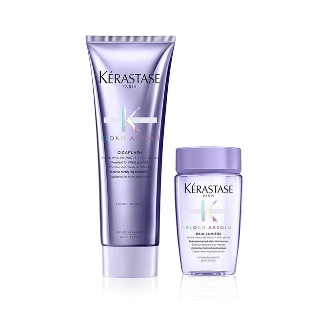 Kerastase Bakım Sütü - Blond Absolu Cicaflash 200 ml + Blond Absolu Bain Lumiere Şampuan 80 ml