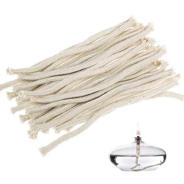 SAMCOS Alcohol Lamp Refills 25 Lead Refills Candle Lamp Oil Lamp Refills Ceramic Wicks Replacement Wicks String Science Experiment Alcohol Lamp Wicks Oil Lamp Parts